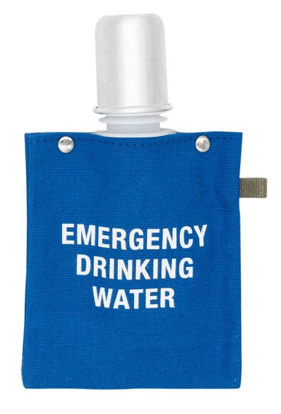 Emergency Drinking Water Canvas Flask