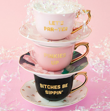Load image into Gallery viewer, B*itches Sippin Saucer Set
