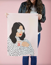 Load image into Gallery viewer, Jumbo Tea Towel :: Yes, Girl
