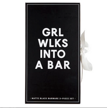 Load image into Gallery viewer, Matte Black Barware Set
