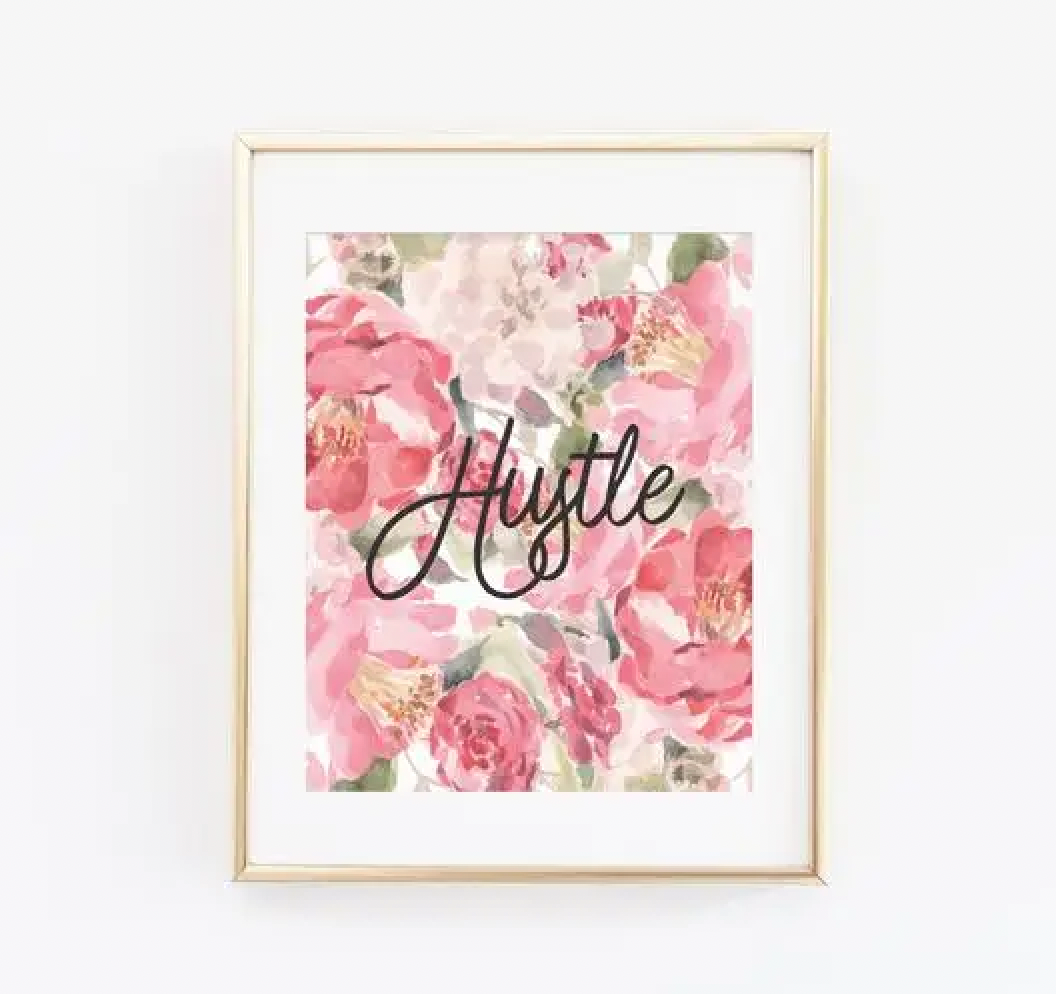 Hustle Floral Print