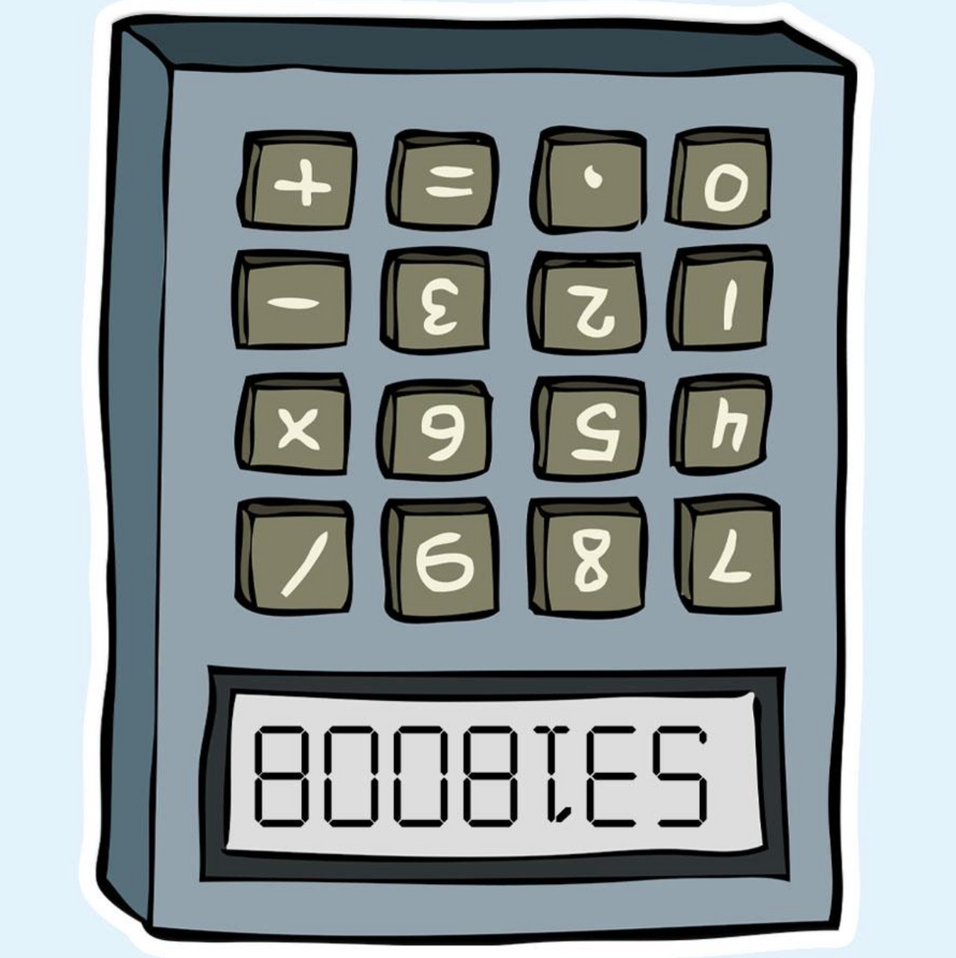 B**bies Calculator Sticker