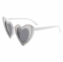 Load image into Gallery viewer, Rhinestoned Heart Sunnies
