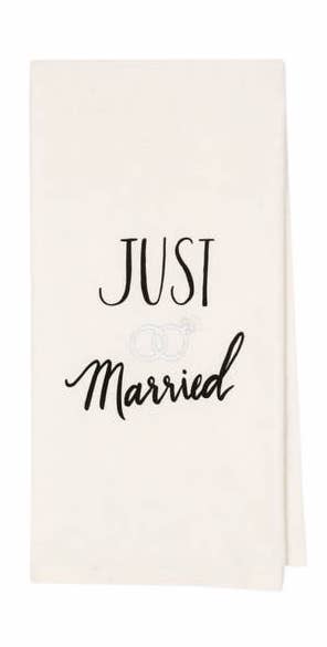 Just Married Tea Towel
