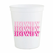 Load image into Gallery viewer, Howdy Stadium Cups (Set of 6)
